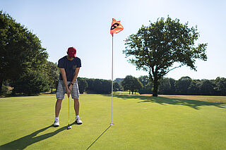 golfeur en action
